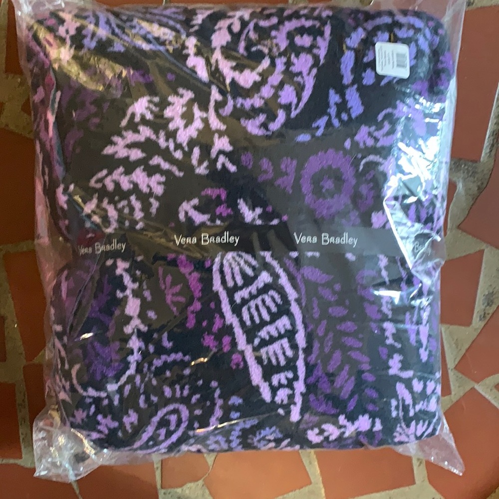 Vera Bradley Paisley Amethyst Throw Blanket